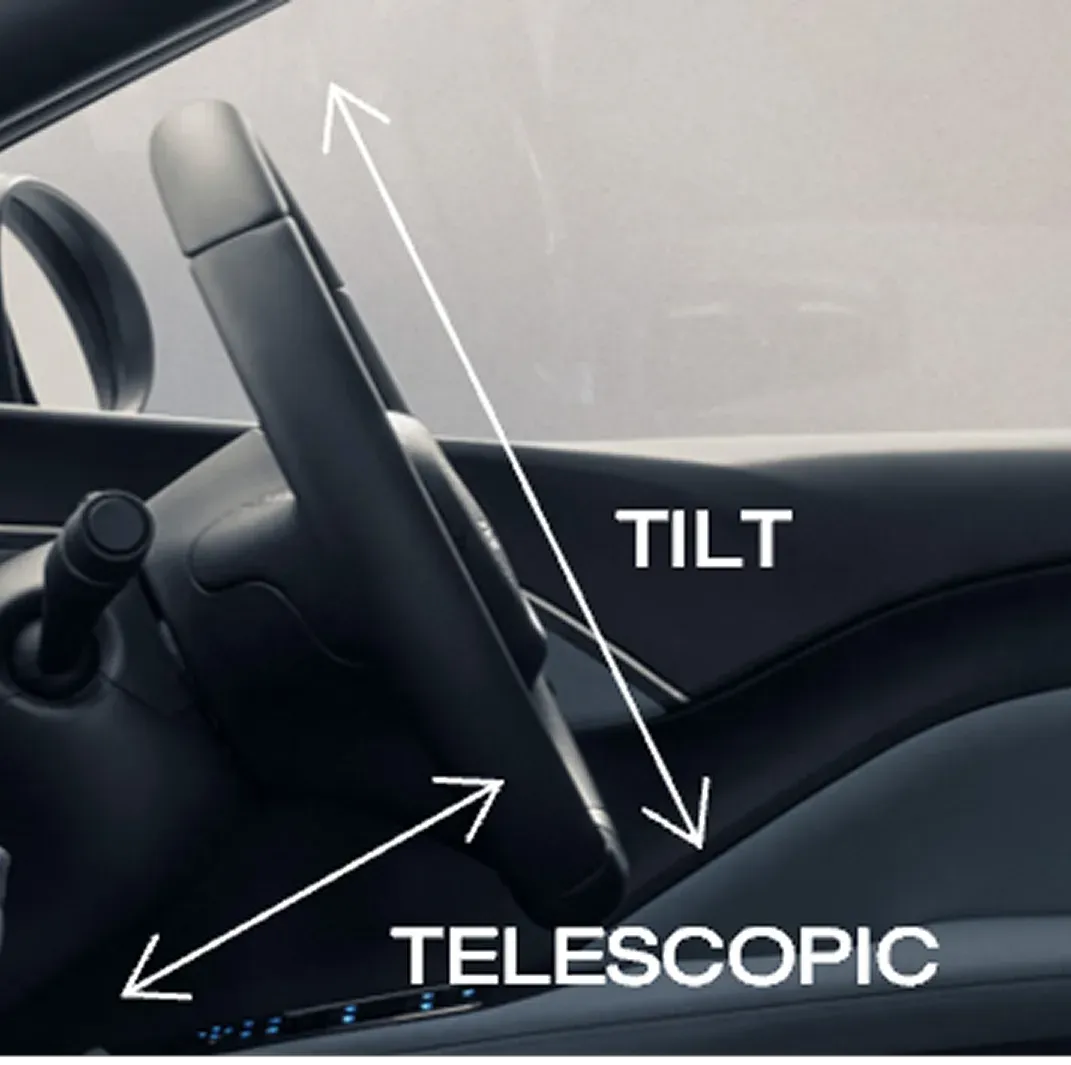 BYD ATTO 1 พวงมาลัยและการปรับตำแหน่ง