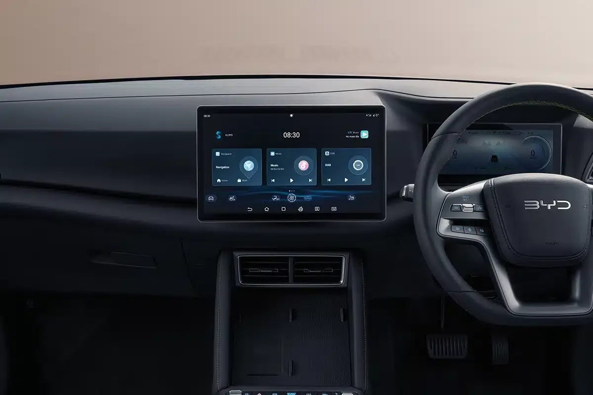 BYD ATTO 2 หน้าจอสัมผัสมัลติมีเดียภายในรถ