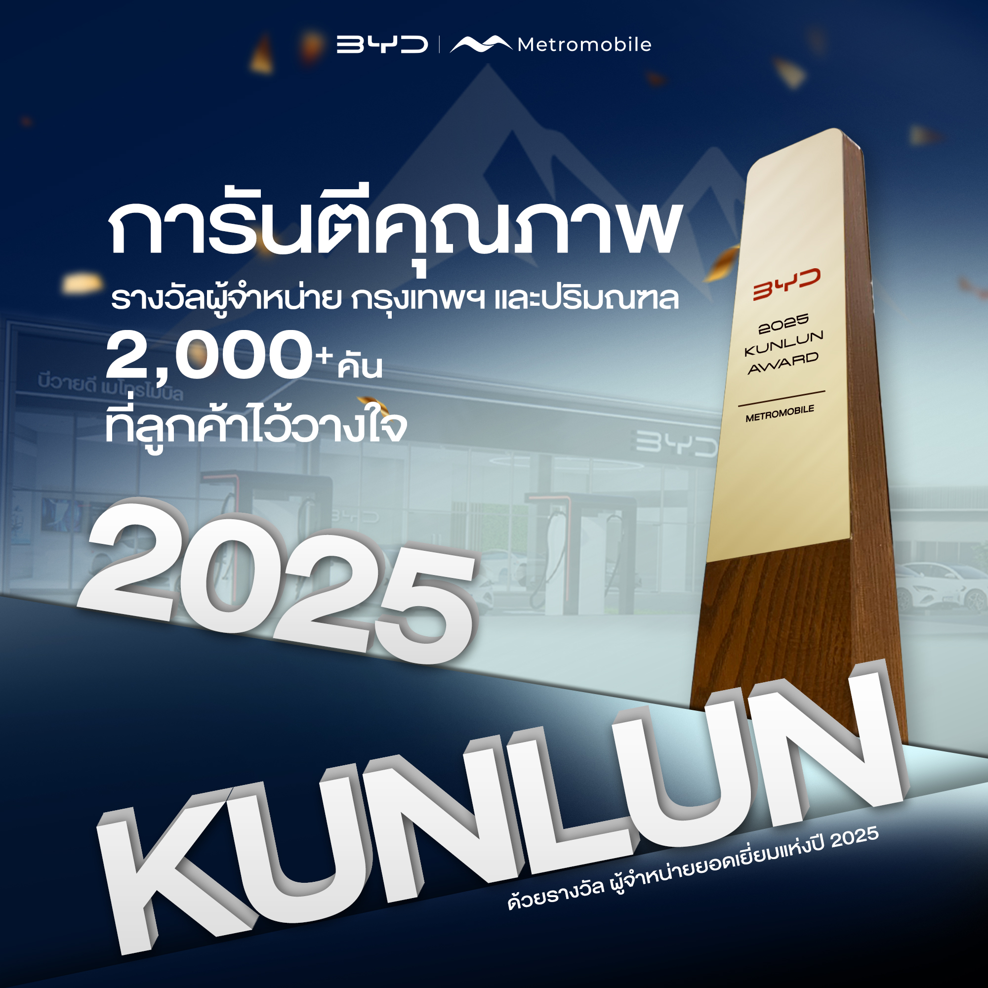 "Metromobile" ตอกย้ำความสำเร็จครั้งยิ่งใหญ่ คว้ารางวัล KUNLUN Award 2025