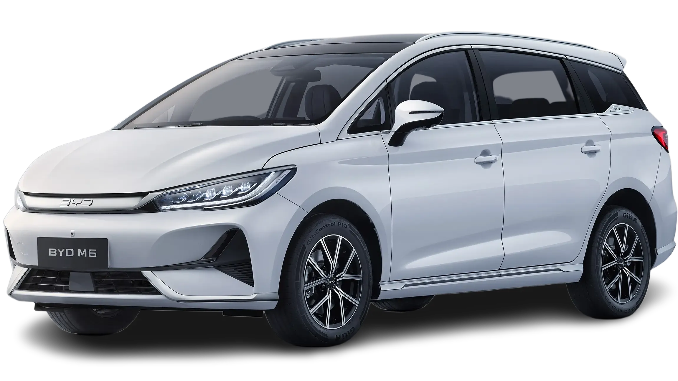 BYD M6 in Crystal White